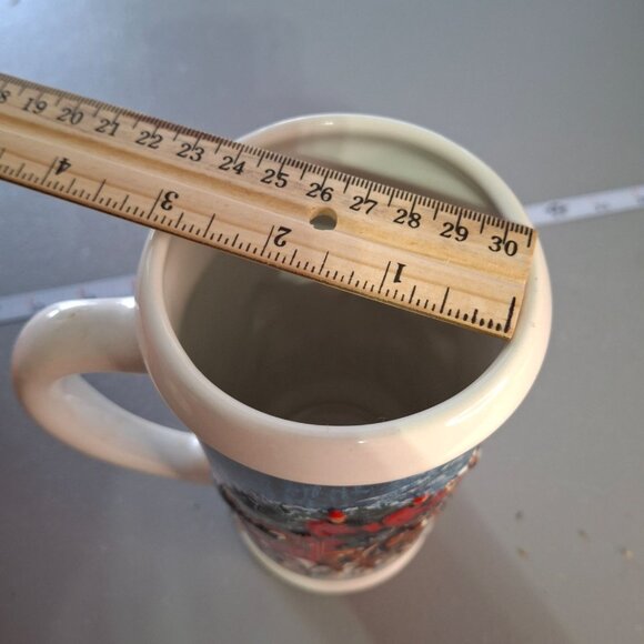 2007 Budweiser Winters Calm Clydesdale Beer Stein Ceramarte Brazil Box & COA - Picture 14 of 14